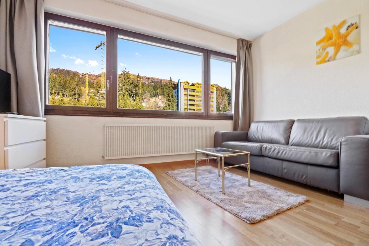 Studio Cosy Au Centre De Crans-Montana Exteriér fotografie