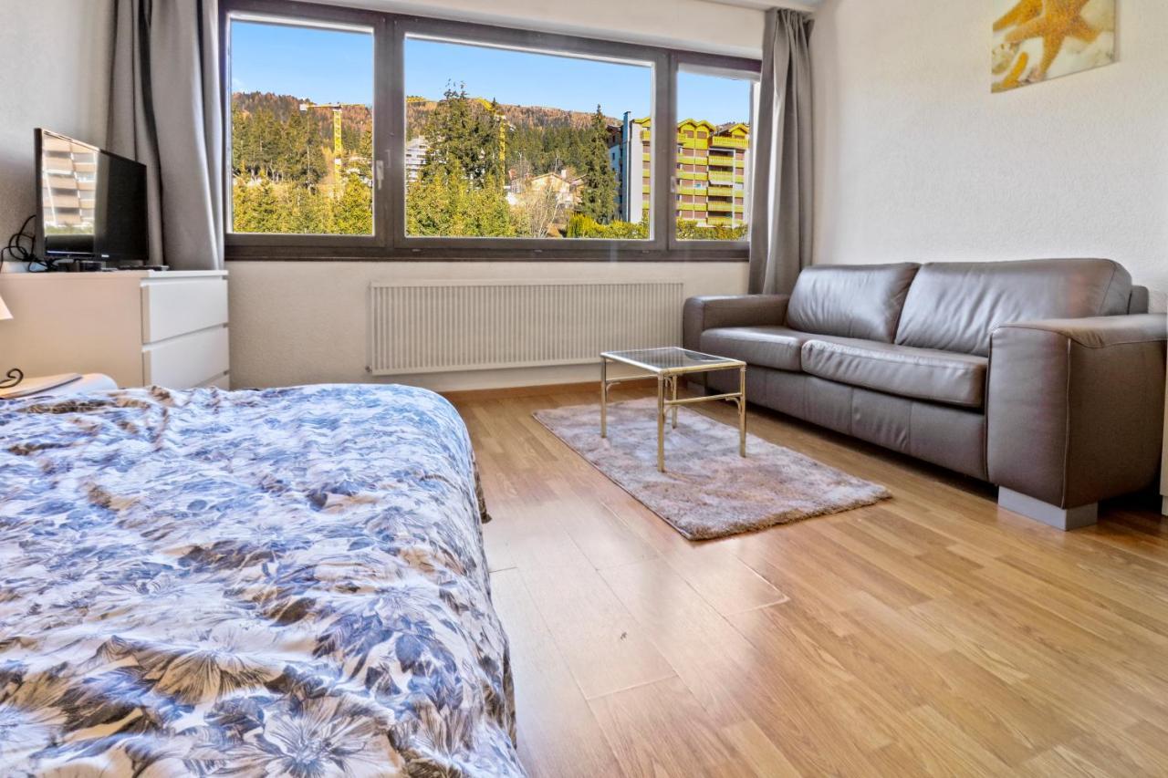 Studio Cosy Au Centre De Crans-Montana Exteriér fotografie