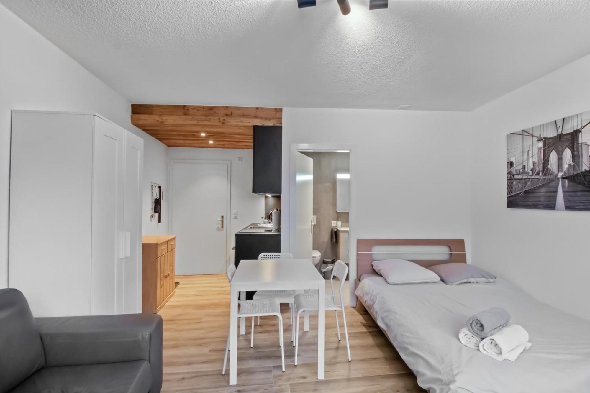 Studio Cosy Au Centre De Crans-Montana Exteriér fotografie